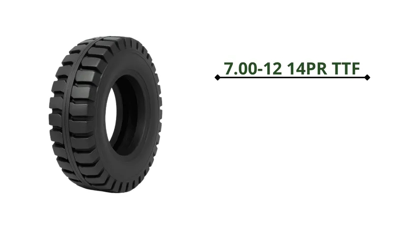 Шины для вилочных погрузчиков 7.00-12 14PR TTF