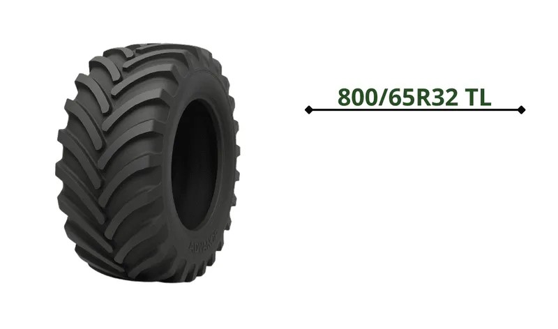 Ауылшаруашылық шиналары 800/65R32 TL